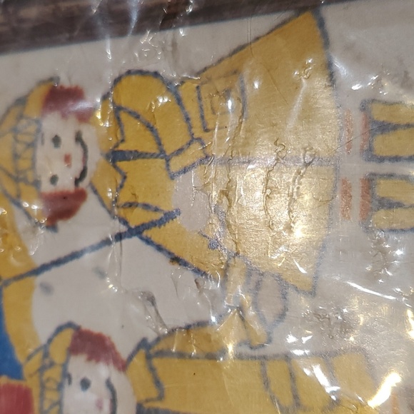 Vintage Raggedy Ann & Andy Crewel Kit NIP New Bobbs Merrill Co. NEW Rainy Days - Picture 3 of 3